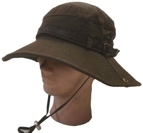 Cotton Military Boonie Fishing Hunting Safari Outdoor Bucket Jungle Cap Hat - Picture 8 of 8