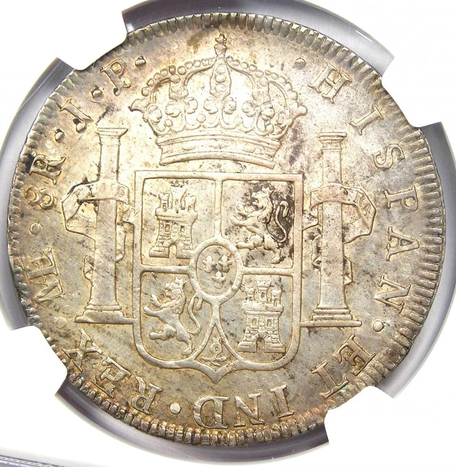 1806 Peru Charles IV 8 Reales Silver Coin 8R - NGC Uncirculated Detail (UNC MS) - Image 4 of 4