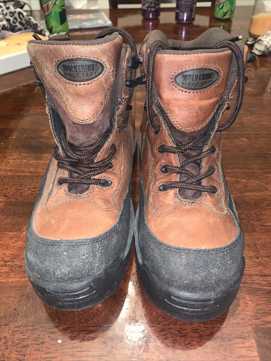Wolverine E/H since 1883 Boots Size 7 Brown/Black Steel Toe  display picture 1