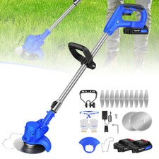 21V Cordless Strimmer Bundle Grass Trimmer Kit Electric Garden Edger & Cutter