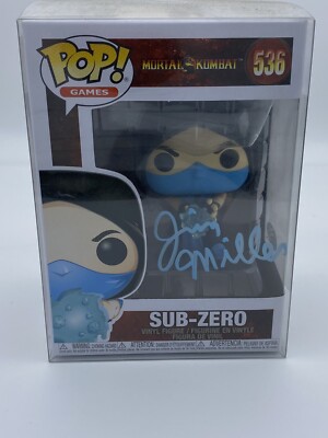 Funko Pop! Mortal Kombat - Sub-Zero Vinyl Figure Signed By Jim Miller Television