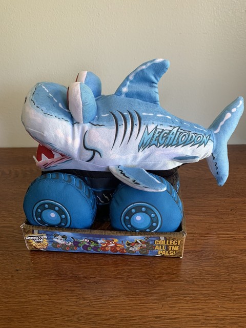 Monster Jam Megalodon Shark Plush Truckin' Pals Monster Truck Stuffed