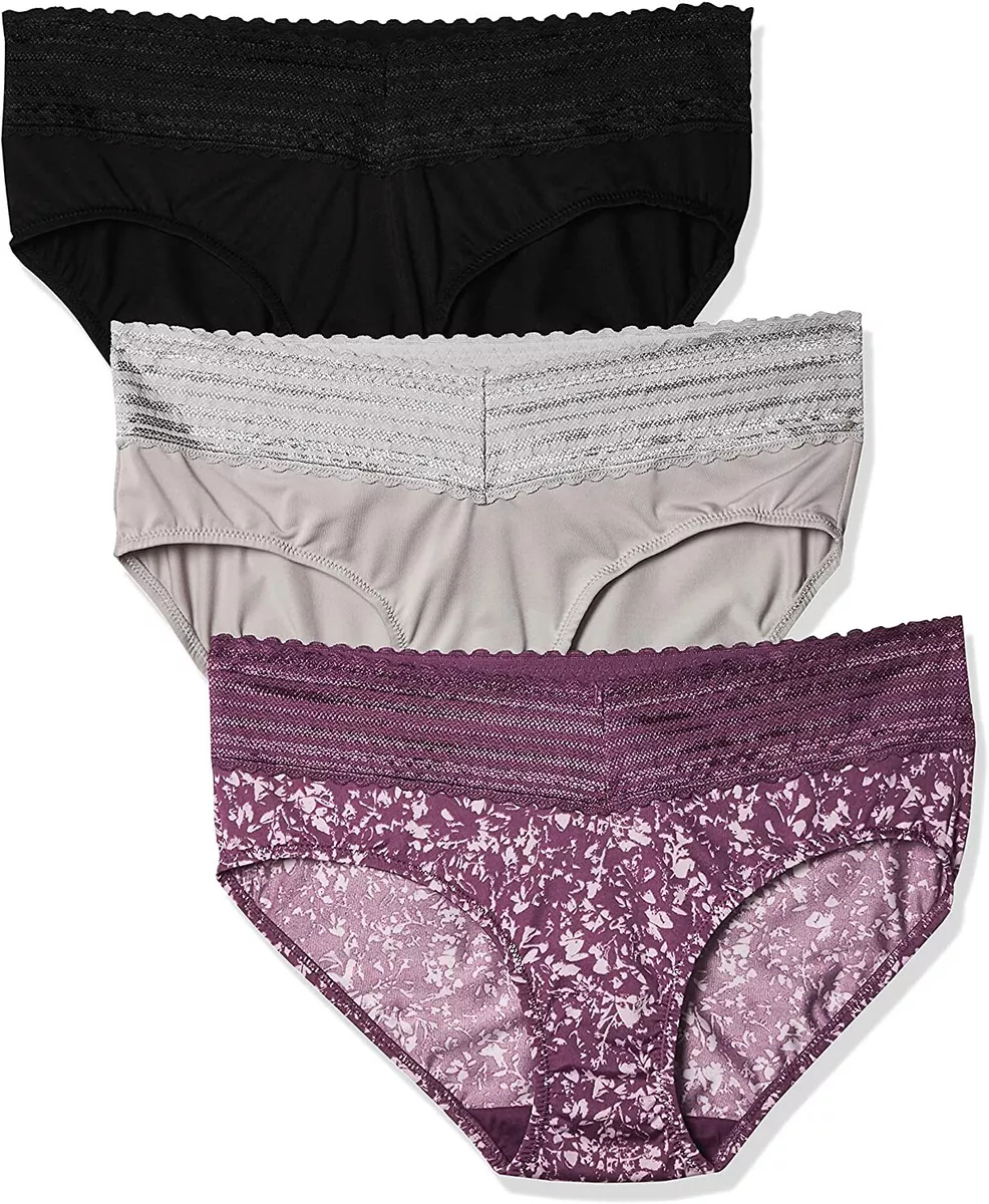 Warners Womens Blissful Benefits No Muffin Top Hipster Panties