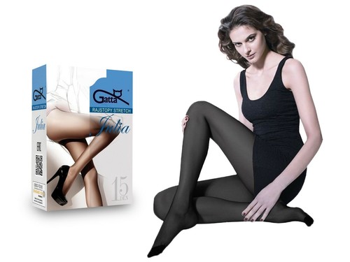 GATTA JULIA STRETCH Strumpfhose 15 DEN HALBMATT verschiedene Farben S M L XL - Bild 4 von 43