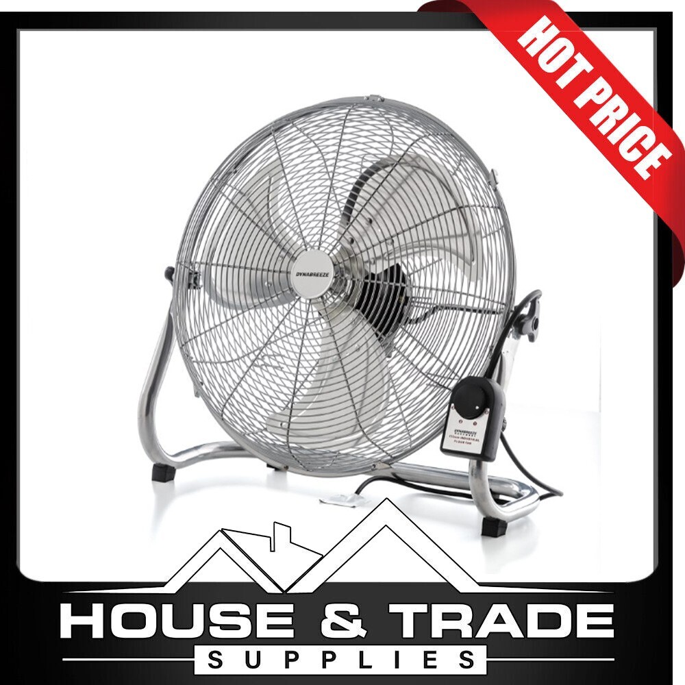 Oscillating Fan Heater Safeway Heaters Dynabreeze 450mm Silver