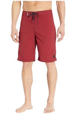 Hurley Men's One and Only 22-Inch Boardshort Red/Burgundy Ash