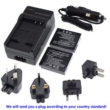 2x Battery +Charger For DB-60 DB-65 & Ricoh Caplio R30 R4 /GR Digital G800 GX200
