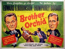 BROTHER ORCHID 1940 Edward G. Robinson, Humphrey Bogart UK QUAD POSTER