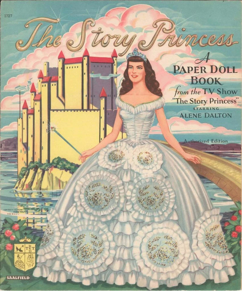 VINTAGE 1958 STORY PRINCESS ALENE PAPER DOLL ~LASER REPRODUCTION~Orig SIZE UNCUT