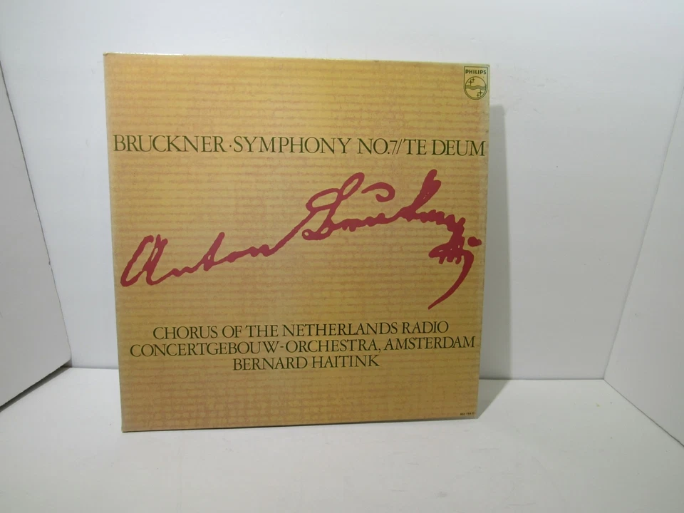 Bruckner Symphony No. 7 / Te Deum Philips 802 759/60 2X LP Stereo Grade: VG+ Foto 4 de 4