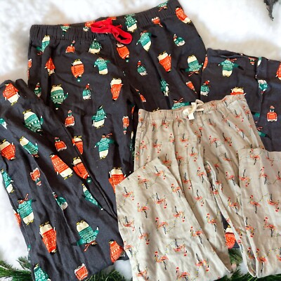 OLD NAVY Flannel Pajama Womens XS Pants Lot Lightweight - Main Image