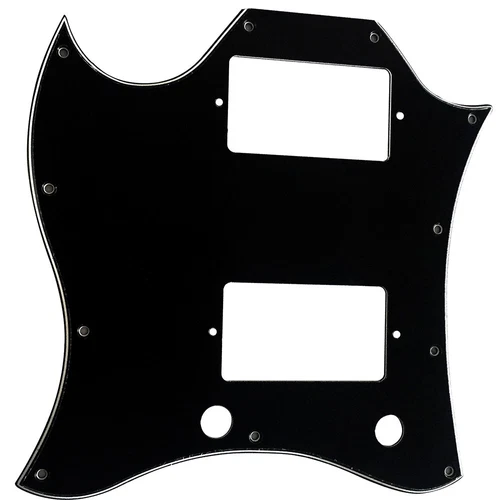 Pickguard For Gibson SG Standard Style Full Face Lefthand 3-Ply-BLACK