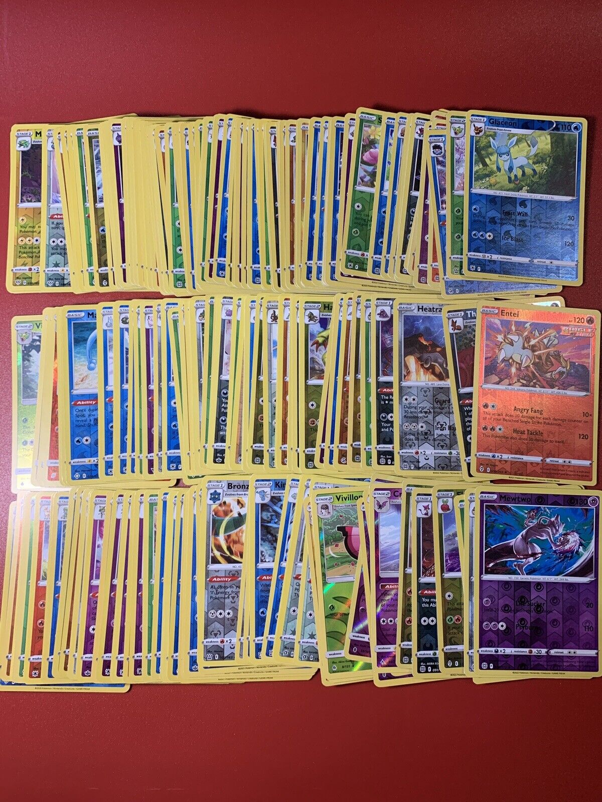 Pokemon Card Lot 50 Foil Cards - All Reverse Holos / Holo Rares NO DUPLICATES NM