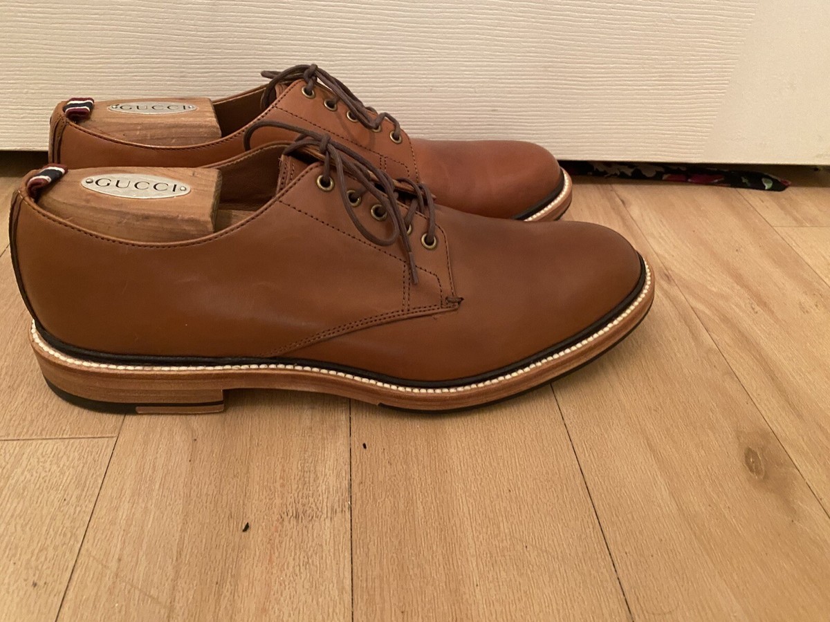 BRAND NEW J. Crew J8989 Oar Stripe Italian Sienna Leather Derby Men\'s Size 8.5 J Crew Oar Stripe Italian leather derbysItem J8989 main image 2