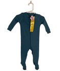 3-6 Months Primary Organic Cotton Baby Clothes Sleeper Green Footie ZIPPER 6M