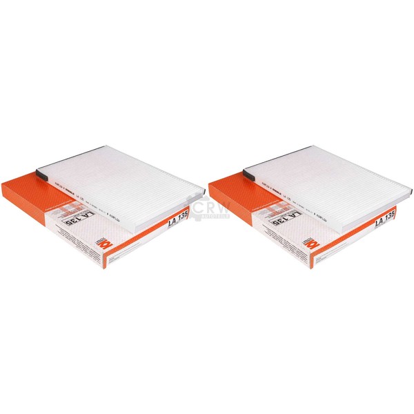 2X Mahle Innenraumfilter Innenraumluft Pollenfilter LA 135 FüR CitroëN Xsara-image
