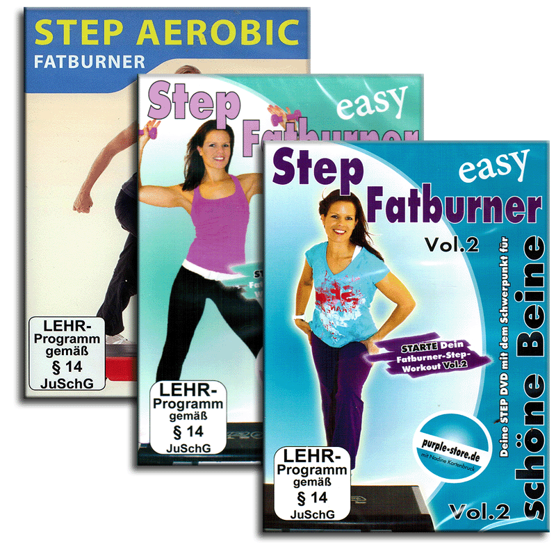 Break step. Фитнес на DVD 2000-Х. Dance Step Aerobic 6 in 1 диск 2005.