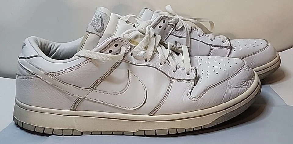 Nike Dunk Pro Low B White/Neutral Gray 624044-115 Size 14 US 13 UK Sneakers - Image 2 of 4