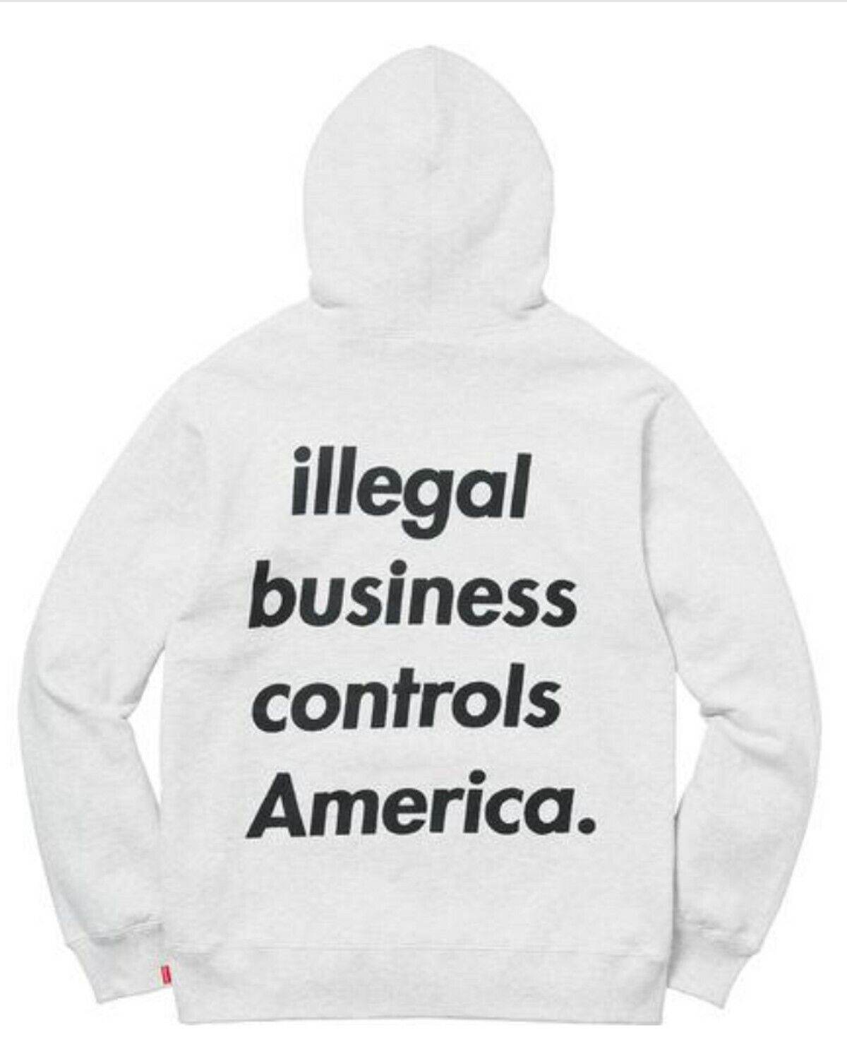 Supreme Illegal Business Controls America Hooded Sweatshirt Size 