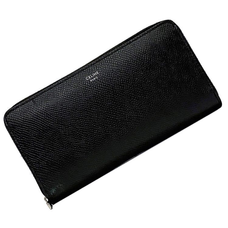 CELINE ラウンドファスナー長財布 10B553BEL Celine Round Zipper Long Wallet Large Zipped Black 10B553Bel