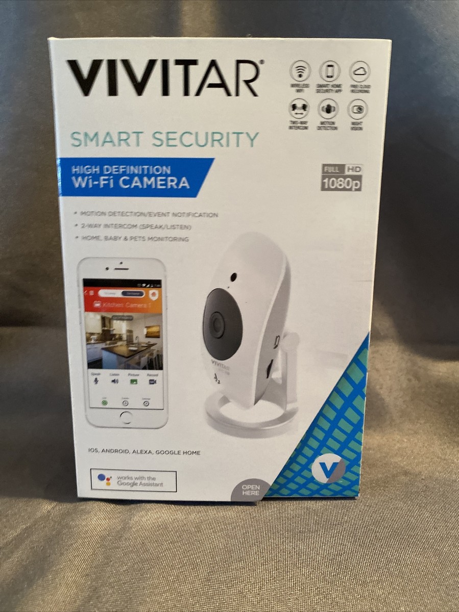 Vivitar Home Security Wi-Fi Camera White Color Full HD 1080p