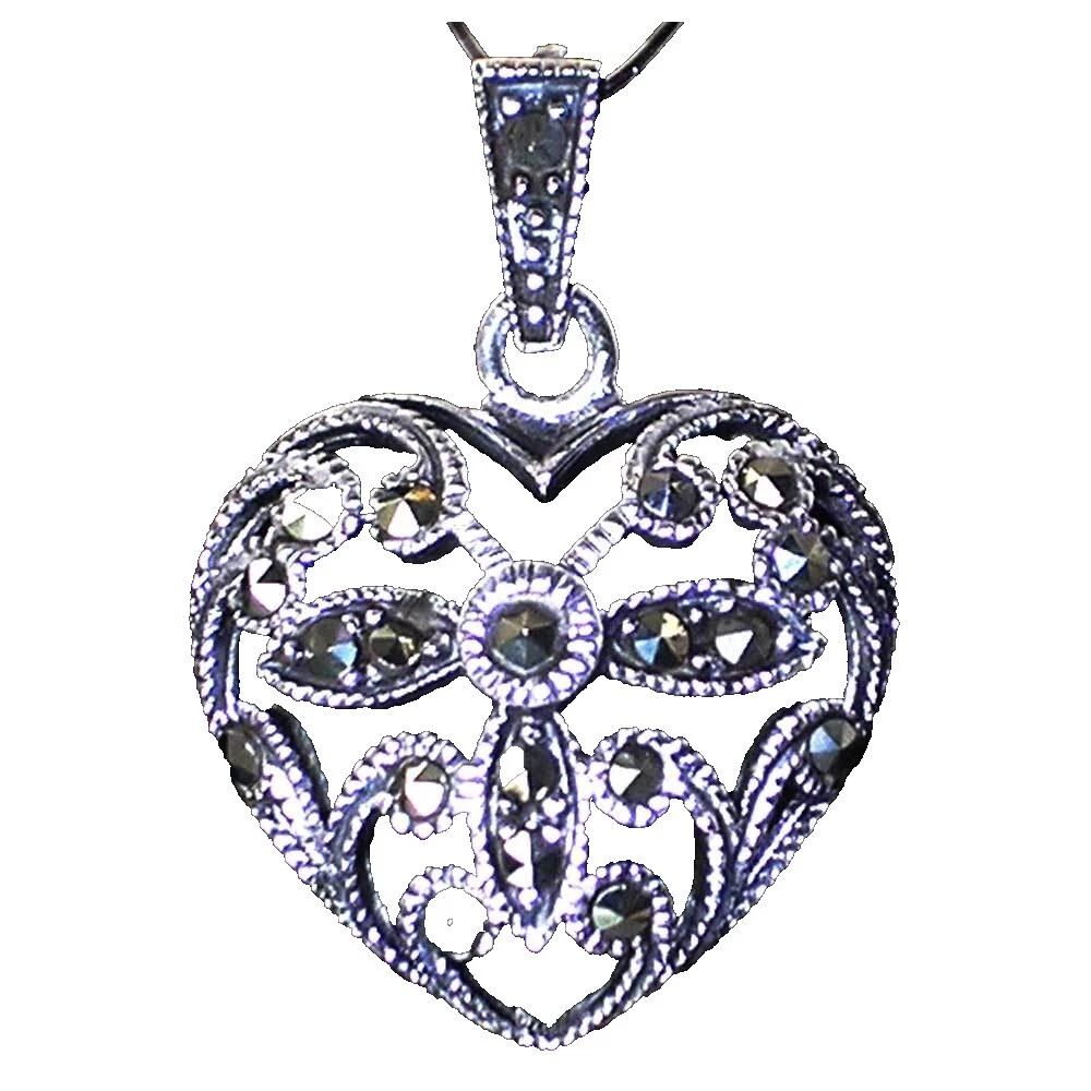 Marcasite Rhodium Plated Fashion Necklaces & Pendants