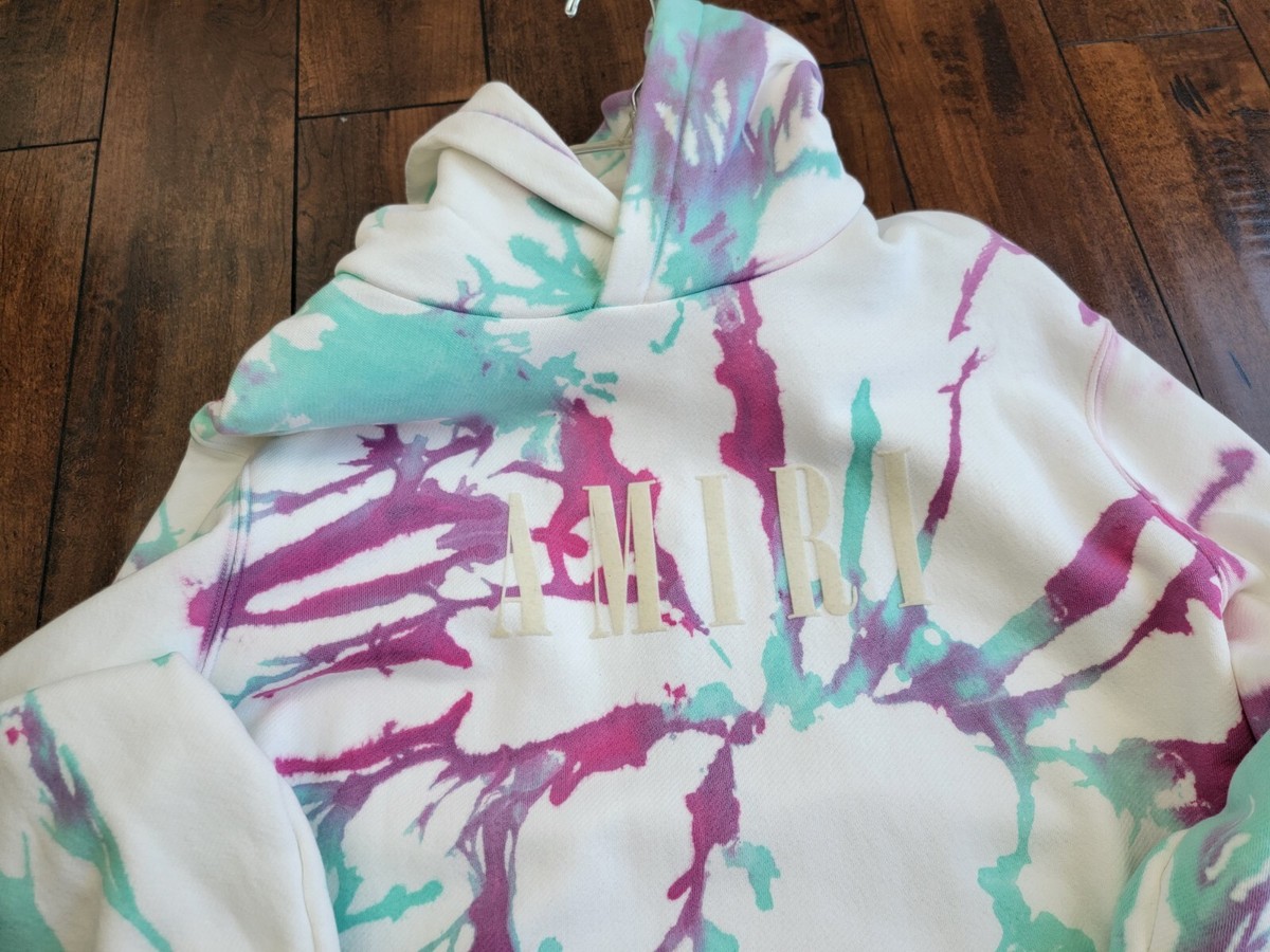 AMIRI Tie Dye Core Logo Sweatshirt hoodie amiri size: Large AMIRI Tie Dye Core Logo Sweatshirt hoodie amiri size: Large
