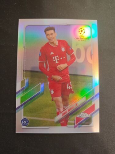 2020-21 Topps Chrome UEFA RC Jamal Musiala Silver Refractor FC Bayern Munich #81 - Picture 1 of 2