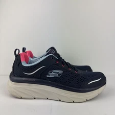 Skechers Shoes Women's 7 Blue D'lux Walker Infinite Motion Air Cooled Navy Pink
