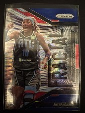 Panini 2025 Prizm WNBA Rhyne Howard Blue Pulsar Fractal #5 Atlanta Dream 030/199