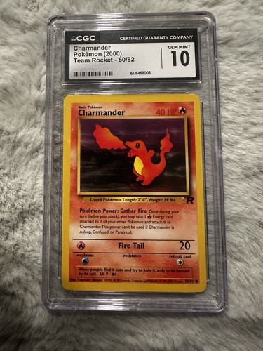Charmander (Unlimited) graded CGC 10 for sale on eBay