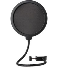 Professional Mic Windscreen Pop Filter For Microphone,Dual Layered Wind Pop S...