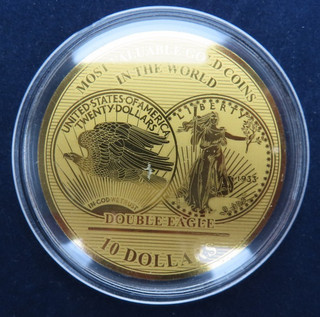 Salomonen 10 Dollar 2019 USA Double Eagle 1933 Gold Au 1/100 Unze