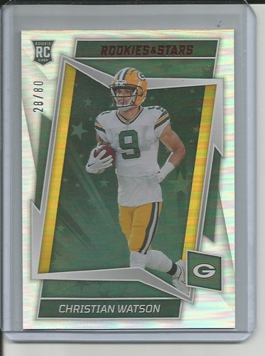 2022 NFL Rookies & Stars Green Bay Packers Rookie WR Christian Watson ...