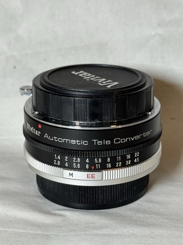 Vintage Vivitar 2x-7 Automatic Tele Converter with Caps