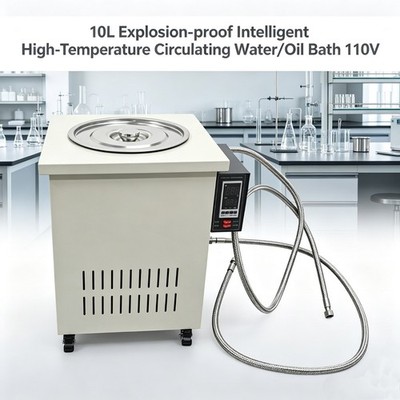 10L High-Temperature Circulating Water/Oil Bath PID Control Explosion-proof 110V