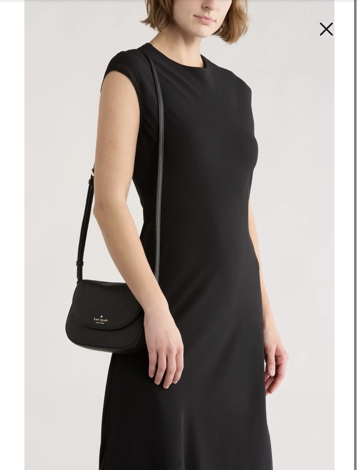 Kate Spade Leila Mini Flap Crossbody Bag Women's Bag Black Leather. thumbnail 2