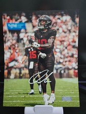 Quinshon Judkins Cleveland Browns Signed 8x10 Photo Prime Time Witnessed