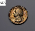 1932 Washington Quarter ~ XF/AU Toned ~ (ZQ313)