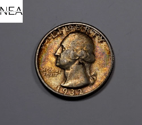 1932 Washington Quarter ~ XF/AU Toned ~ (ZQ313)