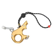 Tiro con l'arco Pollice Trigger Lega di Alluminio Compound Arco Rilascio Aiuti 3 Dita Grip UK