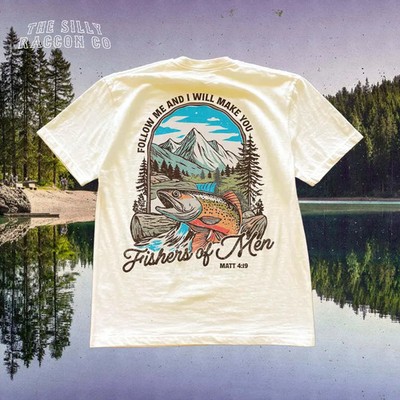 Christian Fishing Fishers of Men Religious Faith Gidan Tee