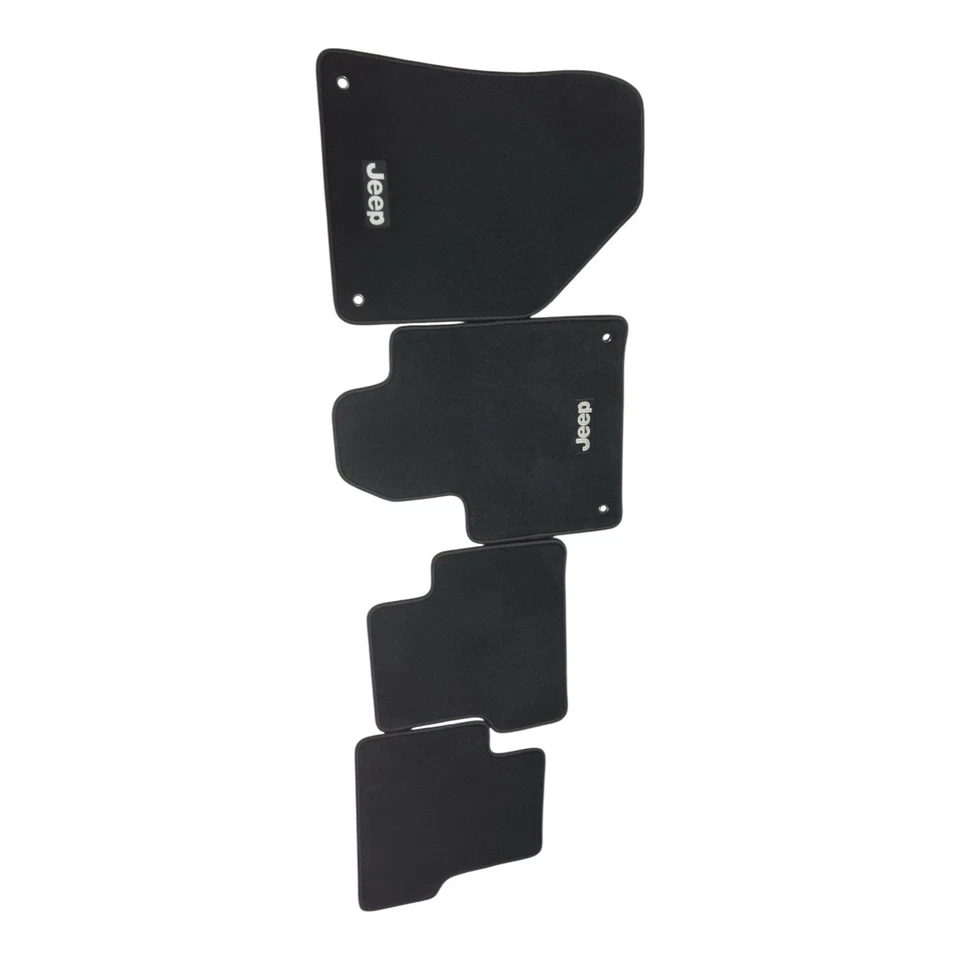 Juego completo alfombrillas negras Jeep OEM para Cherokee 2014-2023 1UB86DX9AC Foto 2 de 4