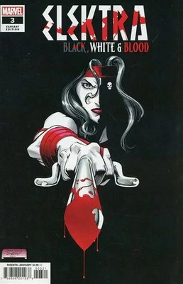 ELEKTRA BLACK, WHITE & BLOOD #3 (2021) MARK BAGLEY VARIANT ~ UNREAD NM