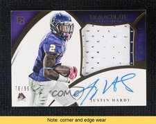 2015 Panini Immaculate Collegiate Premium 76/99 Justin Hardy Patch Auto READ 9su