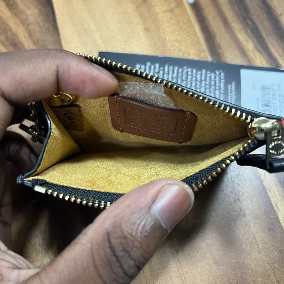 Coach Disney Mickey Mouse X Keith Haring Mini Estuche de Identificación Ajustado Nuevo Foto 4 de 4