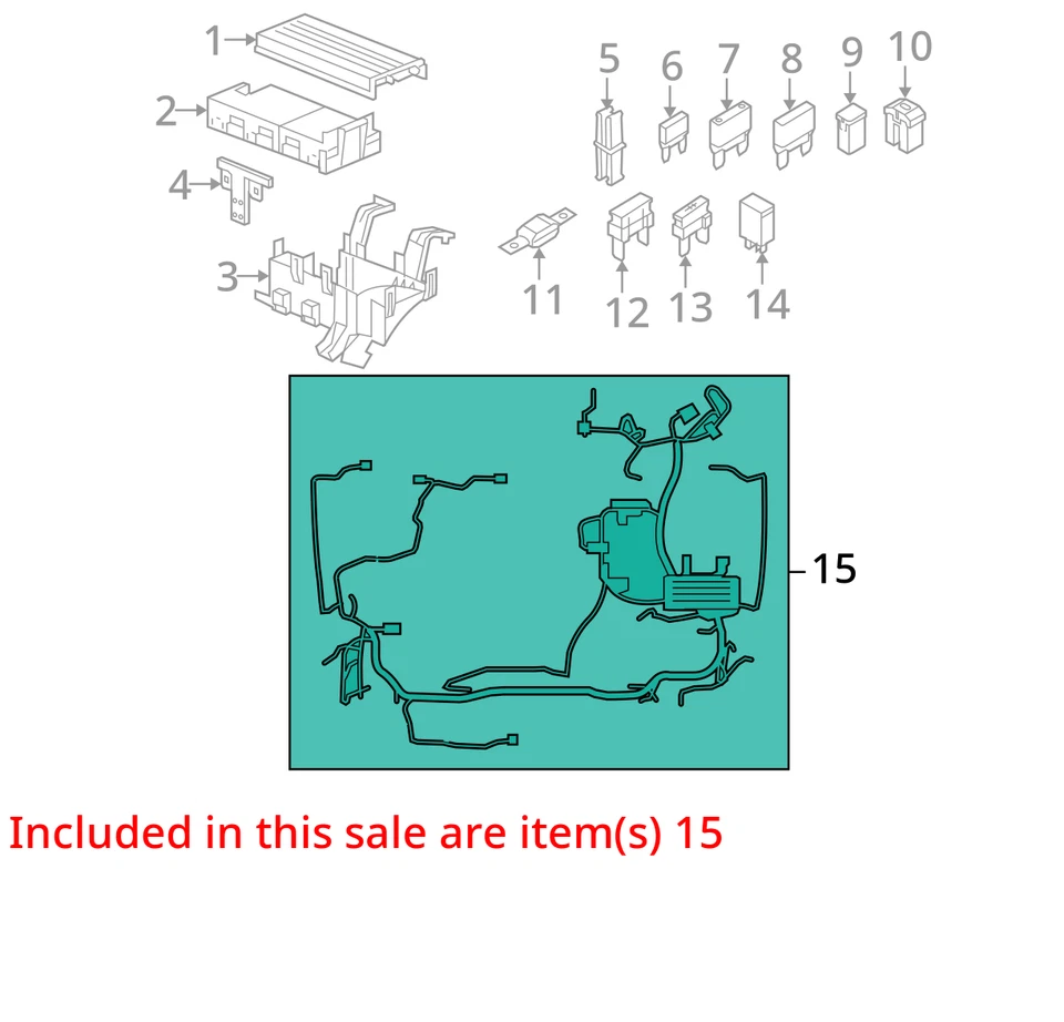 Fuse Box Engine Halogen Headlamps Fits 07-10 MKZ 1401171 — 第 3/4 张图片