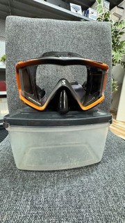 Scubapro Maske Taucherbrille Crystal VU Farbe orange/schwarz – schwarz