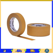 STIKK Painters Tape - 3pk Brown Painter Tape - 1 inch x 60 Yards - Paint Tape...
