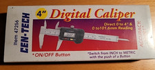 NIB  CEN-TECH  4" DIGITAL CALIPER TOOL